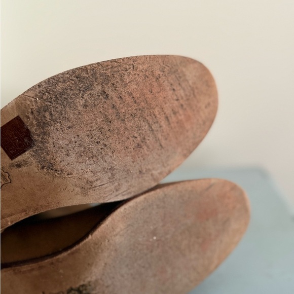 Anthropologie x Andrea Candela Olimpia Tan Brown Suede Knee-High Riding Boots 9 - Picture 11 of 11